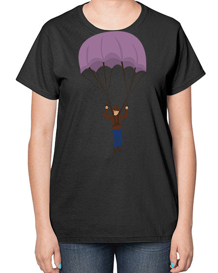 all in one 10# - parachute-  Ladies T-Shirt