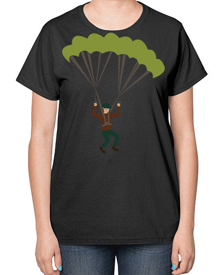 all in one 11# - parachute-  Ladies T-Shirt
