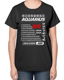 aquarius 85# - aquarius-  Ladies T-Shirt