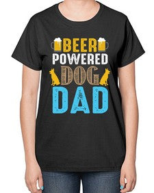 beer power dog dad 51# - beer-  Ladies T-Shirt