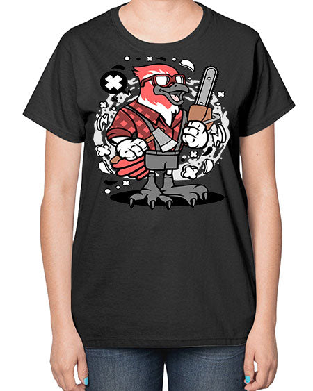 bird lumberjack 17# - birds-  Ladies T-Shirt