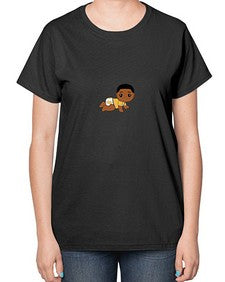 black baby boy 2# - black boys or men-  Ladies T-Shirt