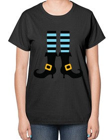 bluewitchlegs 47# - witch-  Ladies T-Shirt