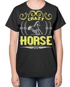 crazy horse Style 9# - horse-  Ladies T-Shirt