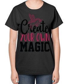 create your own magic 87# - unicorn-  Ladies T-Shirt