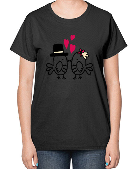 cute little birds 29# - birds-  Ladies T-Shirt