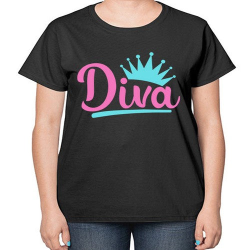 diva Style 121# - dogs-  Ladies T-Shirt