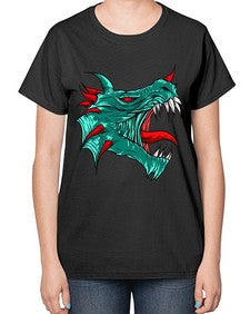 dragon 174# - dragon-  Ladies T-Shirt