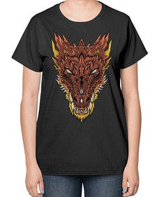 dragon 176# - dragon-  Ladies T-Shirt