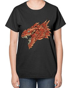 dragon 184# - dragon-  Ladies T-Shirt