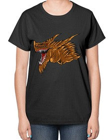 dragon 187# - dragon-  Ladies T-Shirt