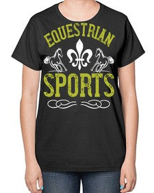 equestrian sports Style 55# - horse-  Ladies T-Shirt