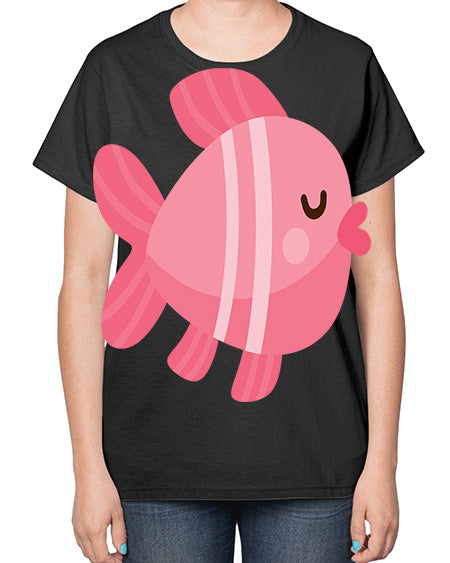 fish 53# - shark-fish-  Ladies T-Shirt