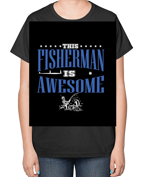 fishing png 20# - shark-fish-  Ladies T-Shirt