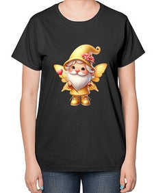 gnome with butterfly 05# - gnome-  Ladies T-Shirt