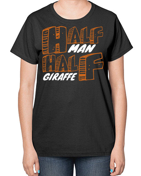 half man half giraffe - giraffee-  Ladies T-Shirt