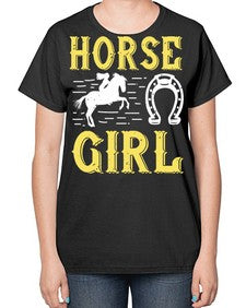 horse girl Style 51# - horse-  Ladies T-Shirt
