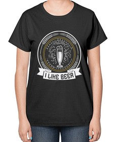 i like beer 1121# - beer-  Ladies T-Shirt