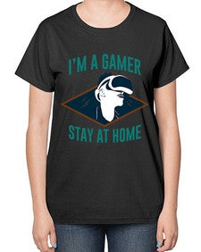 im gamer stay at home 119# - video games-  Ladies T-Shirt