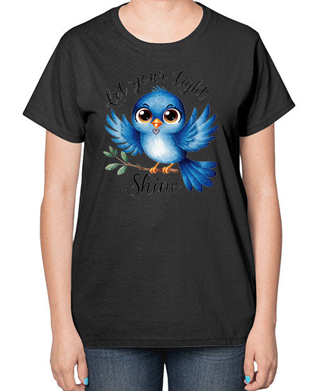 let your light shine 61# - birds-  Ladies T-Shirt