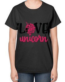 love unicorn 274# - unicorn-  Ladies T-Shirt