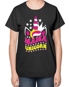 mama unicorn 285# - unicorn-  Ladies T-Shirt
