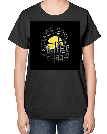 mooninthecity 2# - moon-  Ladies T-Shirt