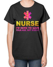 nurse i am here to 1157# - nurse-  Ladies T-Shirt