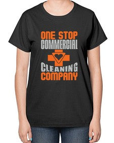 one stop commercial cleaning company Style 332# - cleaner-  Ladies T-Shirt