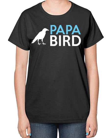 papa bird 65# - birds-  Ladies T-Shirt