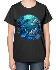 pisces 364# - pisces-  Ladies T-Shirt