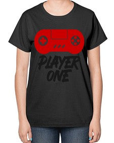 play one 145# - video games-  Ladies T-Shirt