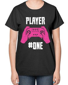 player one 147# - video games-  Ladies T-Shirt