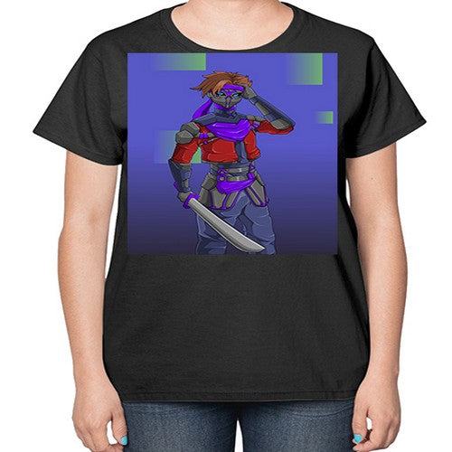 robber bring knife156# - anime-  Ladies T-Shirt