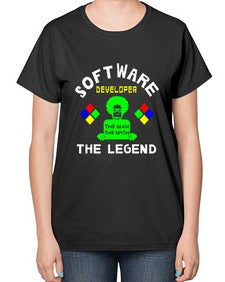 software developer the legend 16# - computer-  Ladies T-Shirt