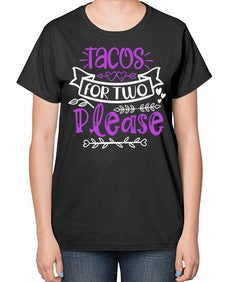 tacos for two please 1606# - tacos-  Ladies T-Shirt