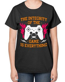 the integrity of the game 155# - video games-  Ladies T-Shirt
