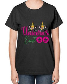 unicorns exist 534# - unicorn-  Ladies T-Shirt