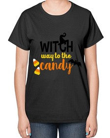 witchwaycandy 4# - witch-  Ladies T-Shirt