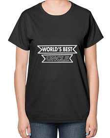 worlds best uncle 698# - uncle-  Ladies T-Shirt