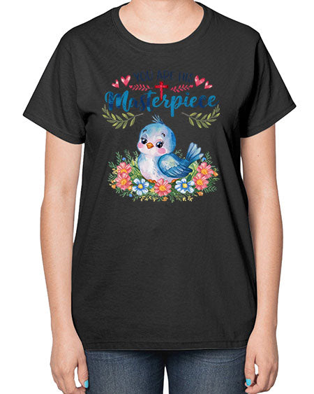 you are his masterpiece 85# - birds-  Ladies T-Shirt