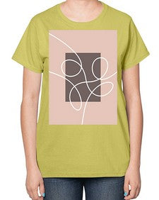 Abstract Shape 191# - art pop art-  Ladies T-Shirt