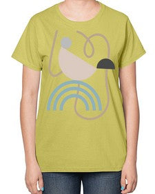 Abstract Shape 193# - art pop art-  Ladies T-Shirt