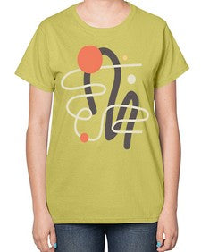 Abstract Shape 198# - art pop art-  Ladies T-Shirt