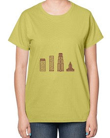 AkronOH 284# - cities-  Ladies T-Shirt