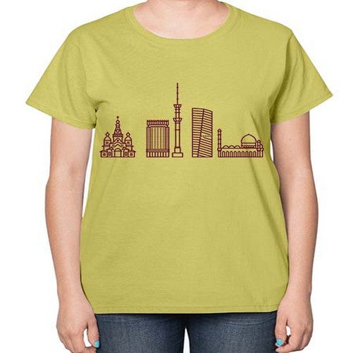 Almaty 307# - cities-  Ladies T-Shirt