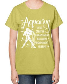 Aquarius 68# - aquarius-  Ladies T-Shirt