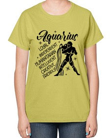 Aquarius 72# - aquarius-  Ladies T-Shirt
