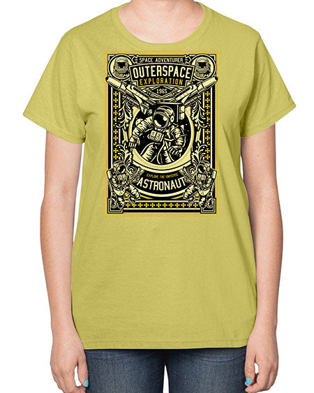 Astronaut Outerspace Exploration 36# - space-  Ladies T-Shirt