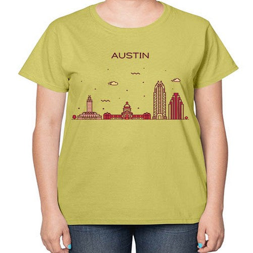 AustinTX 382# - cities-  Ladies T-Shirt